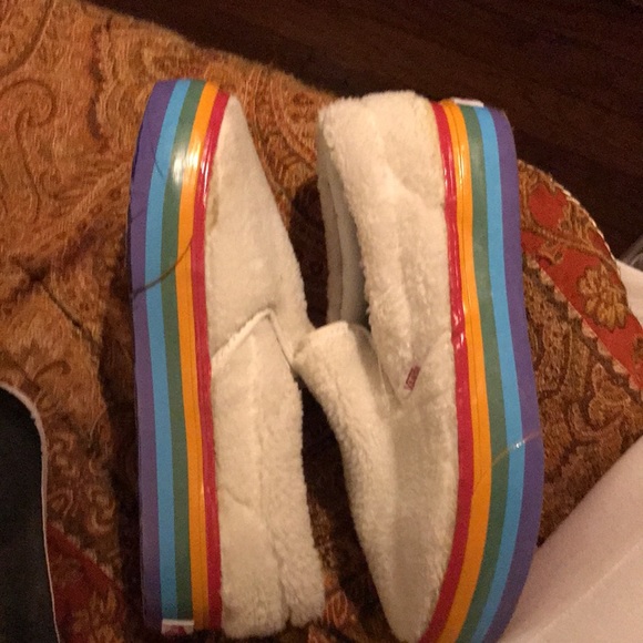 Platform slip on vans! Gently used, wore around house. - Picture 6 of 6